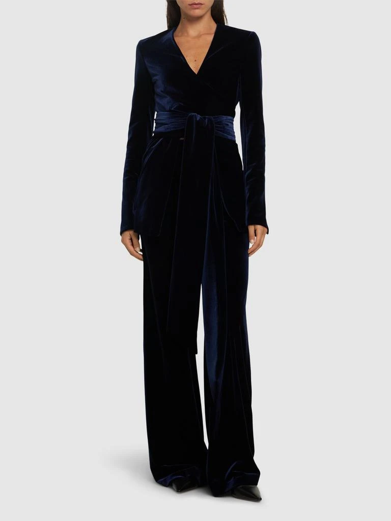 Galvan Winter Sun Velvet Wrap Jacket 1