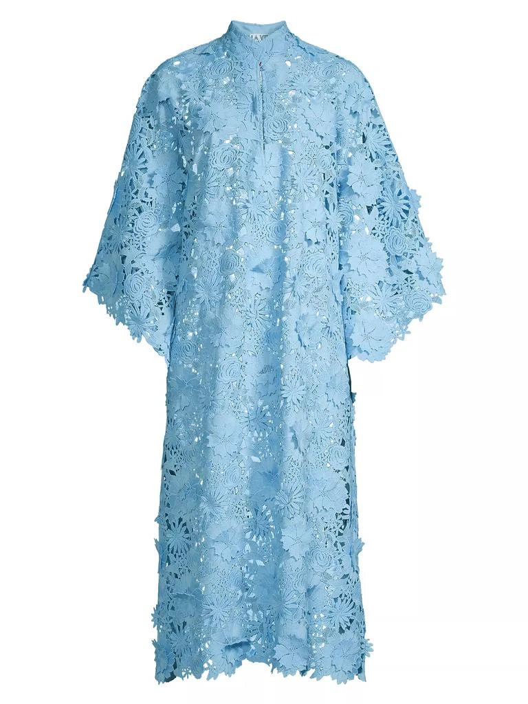 La Vie Style House Floral-Lace Caftan Midi-Dress 1