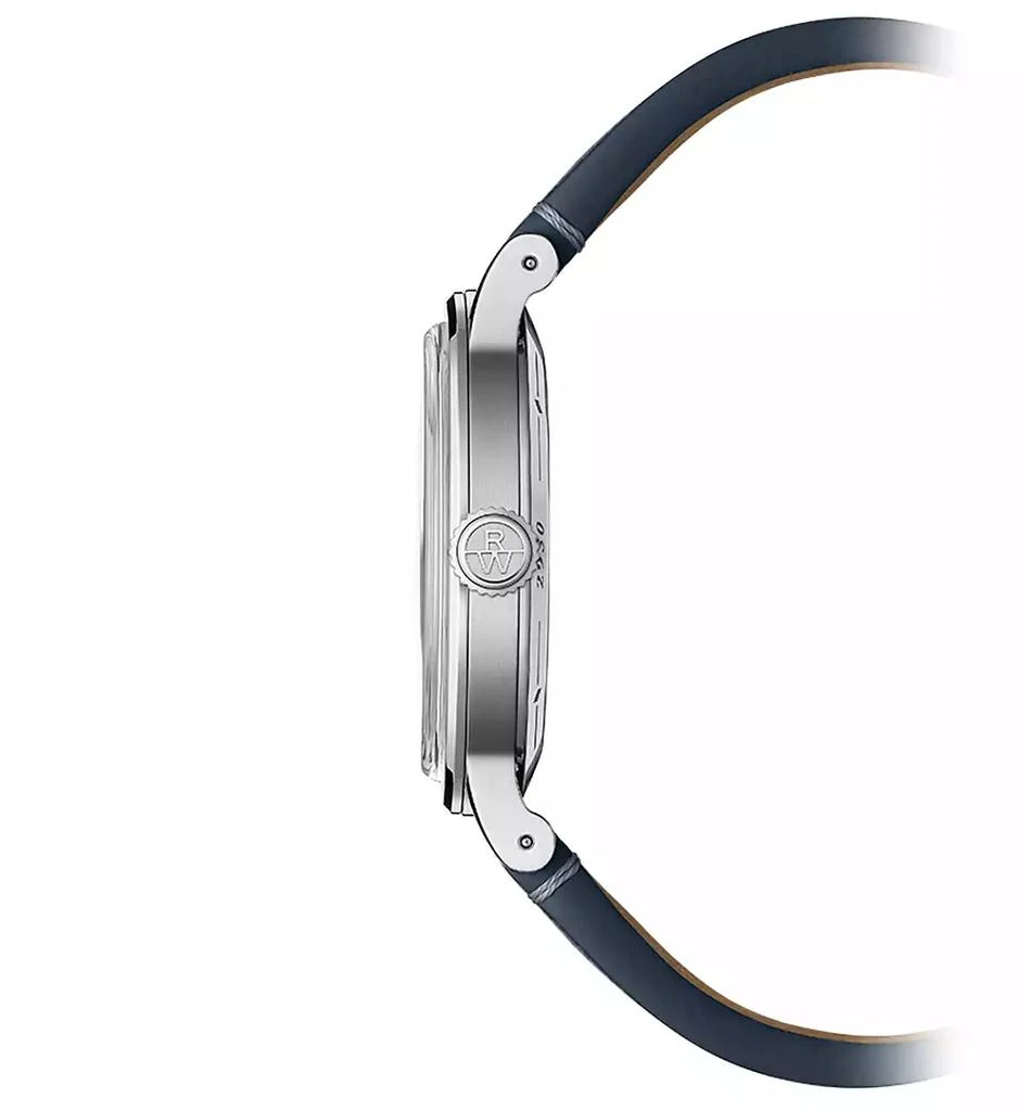 Raymond Weil Men
s Swiss Automatic Millesime Small Seconds Denim Blue Leather Strap Watch 40mm 3