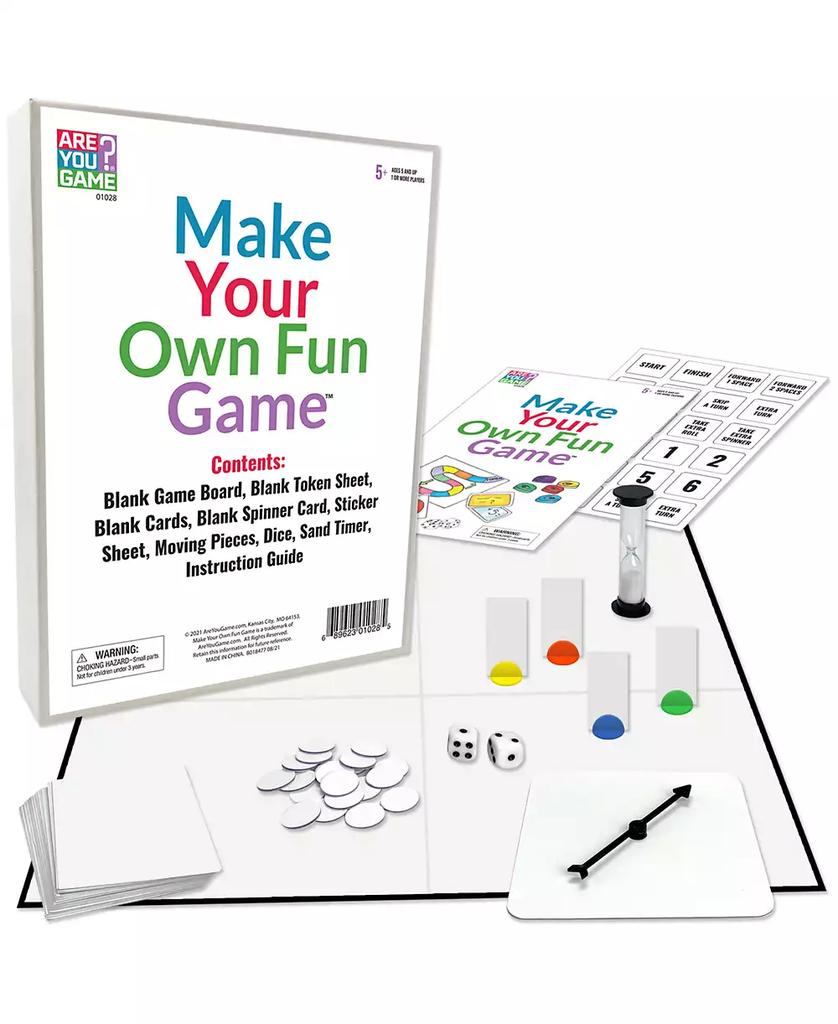 AreYouGame Make Your Own Fun Game Set, 64 Piece