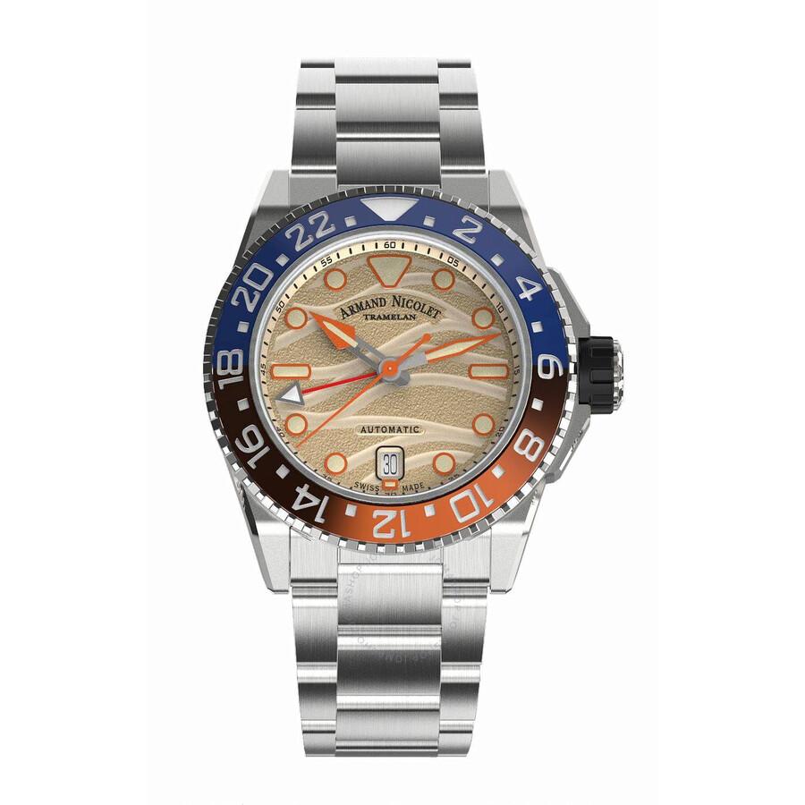 Armand Nicolet JSH GMT Automatic Men's Watch A487RGN-KO-MA2481AA