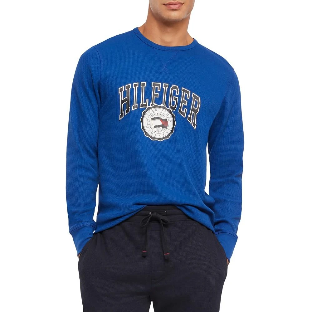 Tommy Hilfiger Men's Classic-Fit Waffle-Knit Long-Sleeve Pajama T-Shirt 1