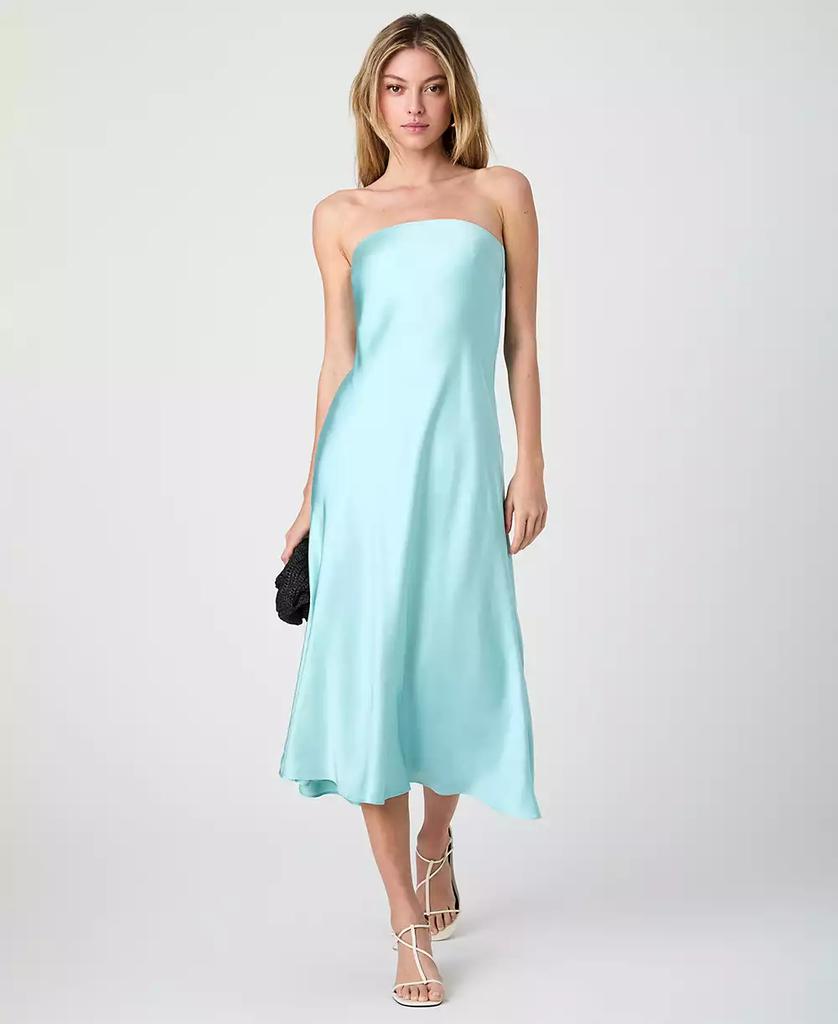 French Connection Women's Oona Satin Strapless Midi Dress