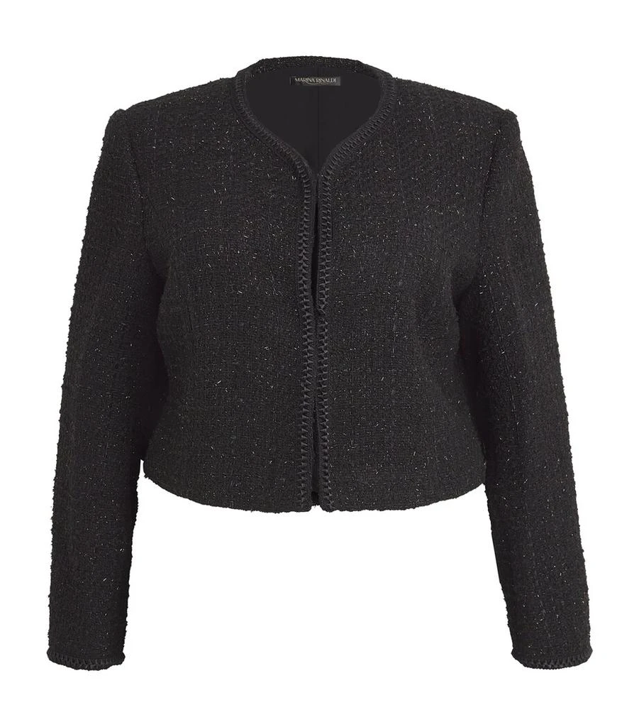 Marina Rinaldi Metallic-Tweed Blazer 1