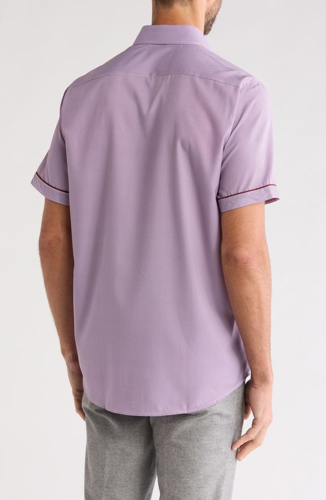 TR Premium Tipped Short Sleeve Button-Up Shirt