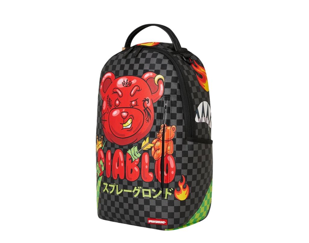 Sprayground Sprayground WTF Diablo Backpack Black Checker Red 910B4754NSZ
