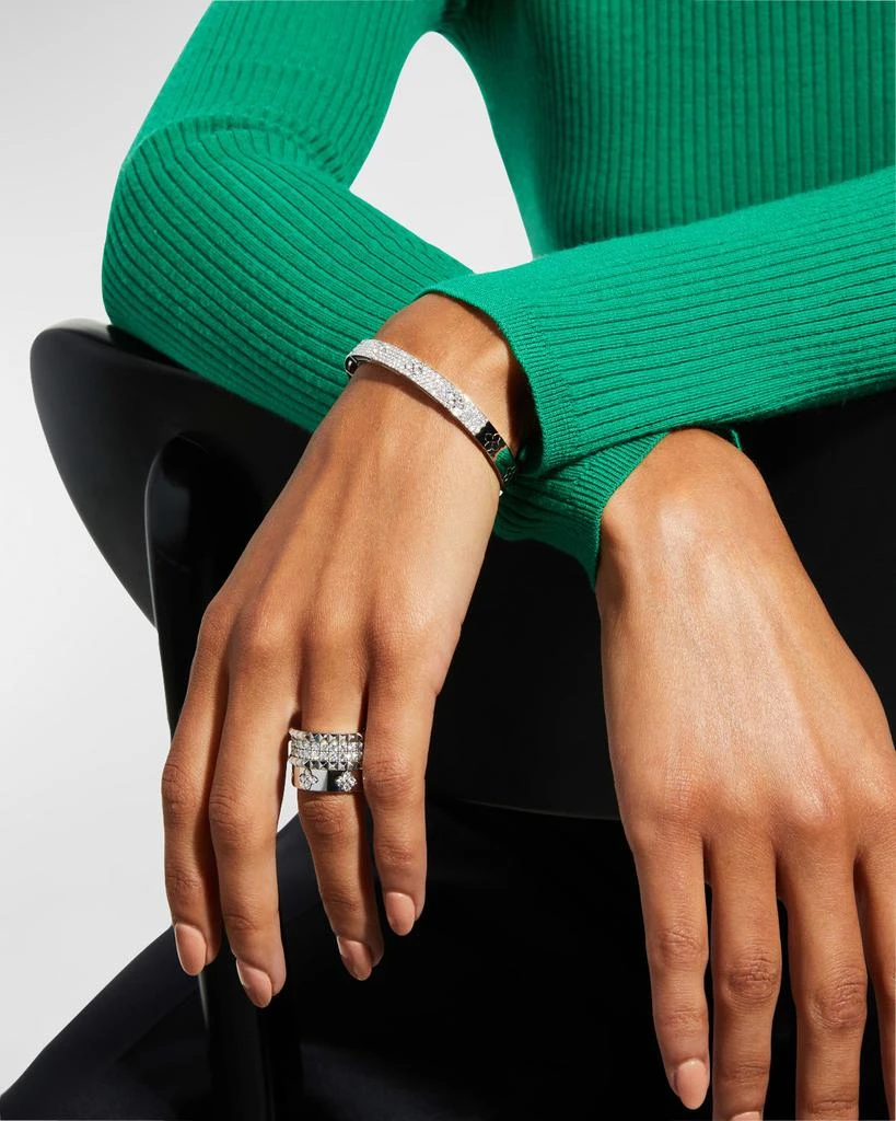 Roberto Coin 18K White Gold Diamond Love In Verona Ring, Size 7 5