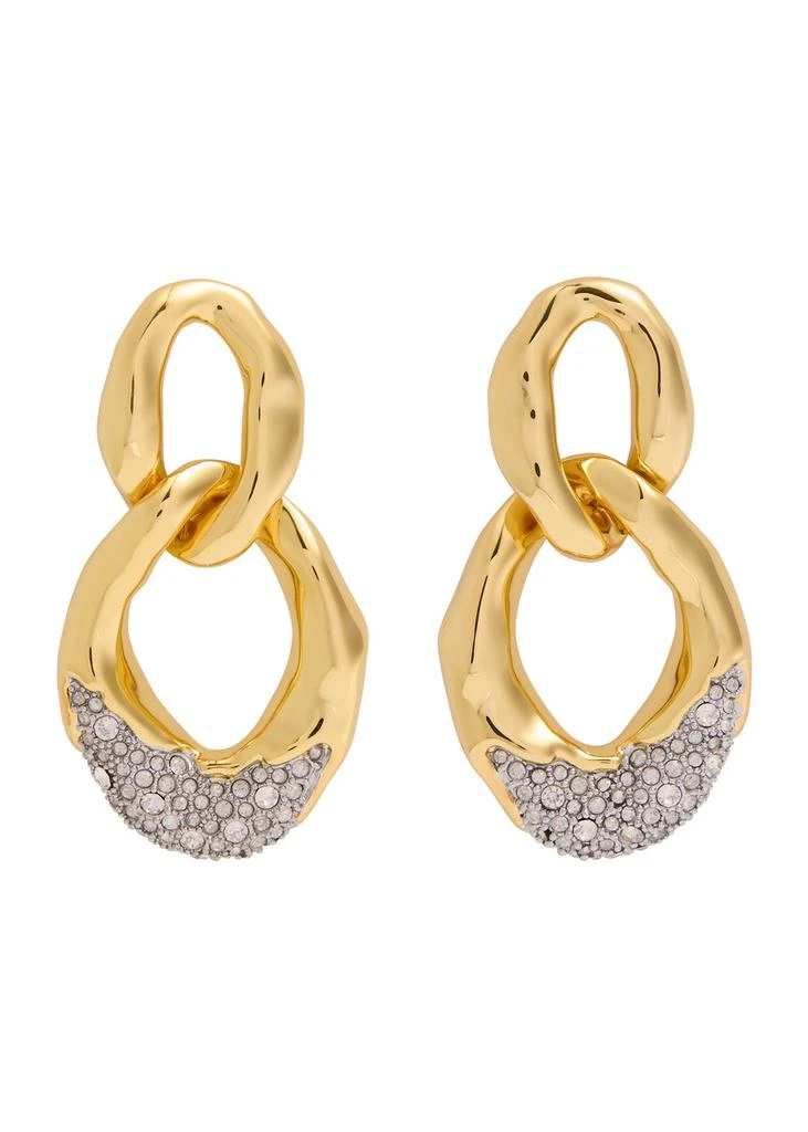 Alexis Bittar Solanales crystal-embellished 14kt gold-plated earrings 1