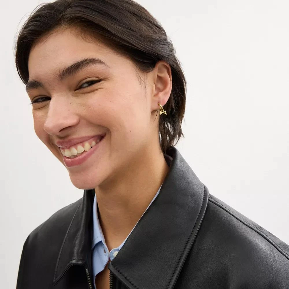 Coach Mini Bow Stud Earrings 3