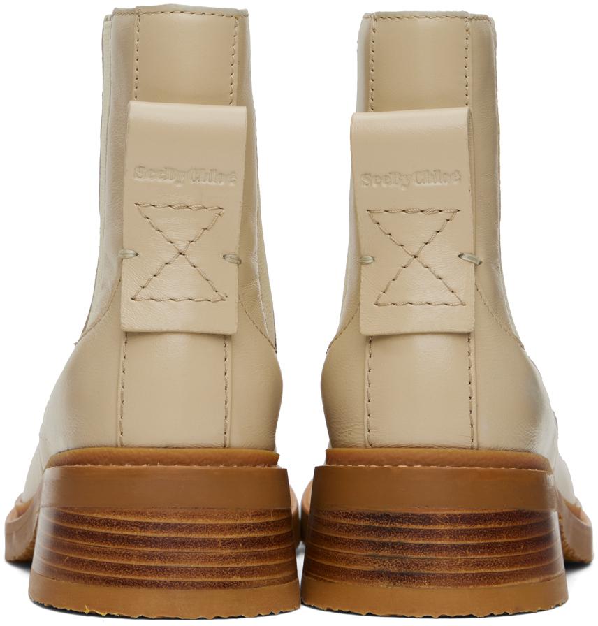 See by Chloé Off-White Mallory Chelsea Boots