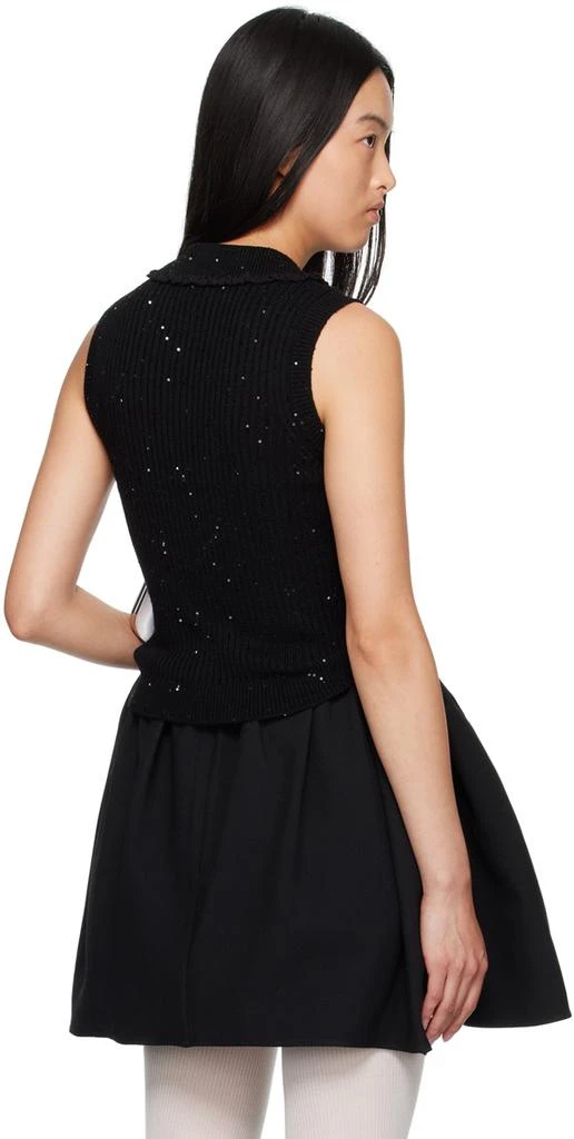 Shushu/Tong Black Sequin Tank Top 3