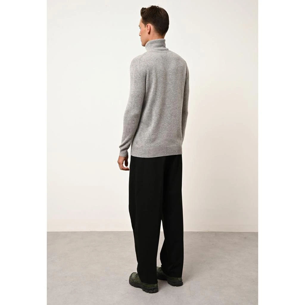 Just Cashmere Pull Col Roulé 4 Fils Sacha - 100% Cachemire 4 Fils - Nuage Chiné - Homme 4
