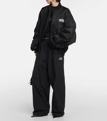Balenciaga Paris satin varsity jacket 2