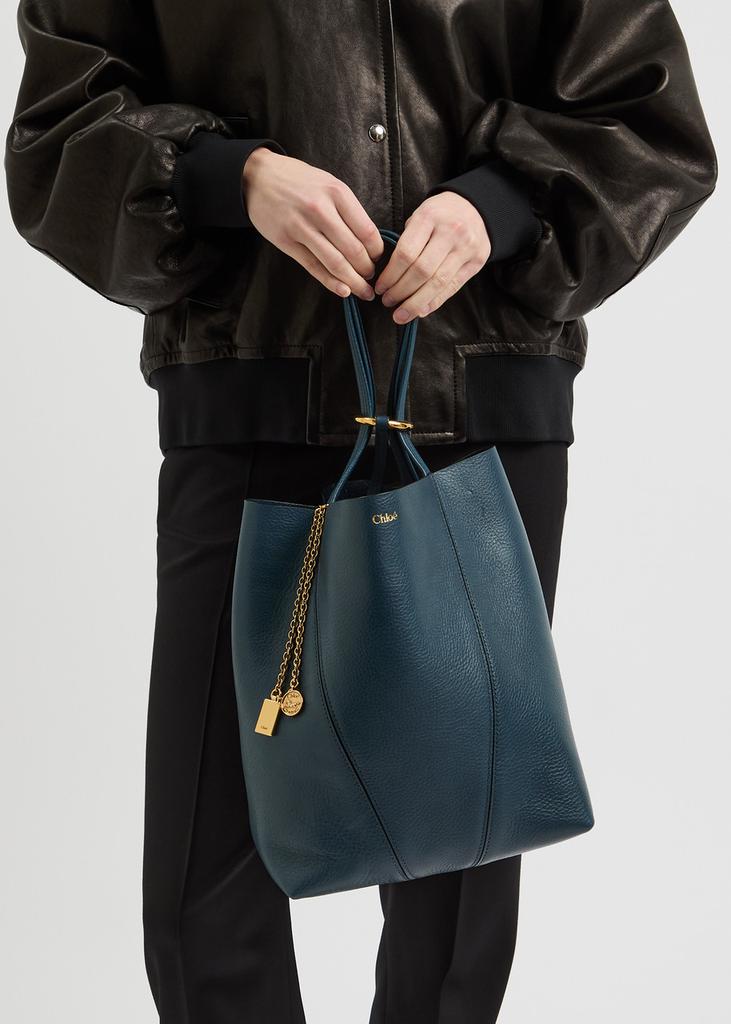Chloé SPIN TOTE BAG IN GRAINED LEATHER - Tote Bags - Compare