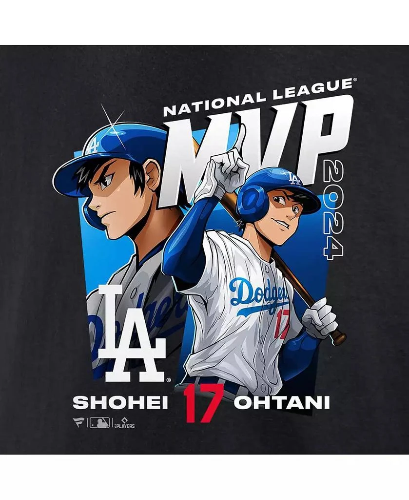 Fanatics Men's Shohei Ohtani Black Los Angeles Dodgers 2024 National League MVP Fanatics Exclusive Anime T-Shirt 3
