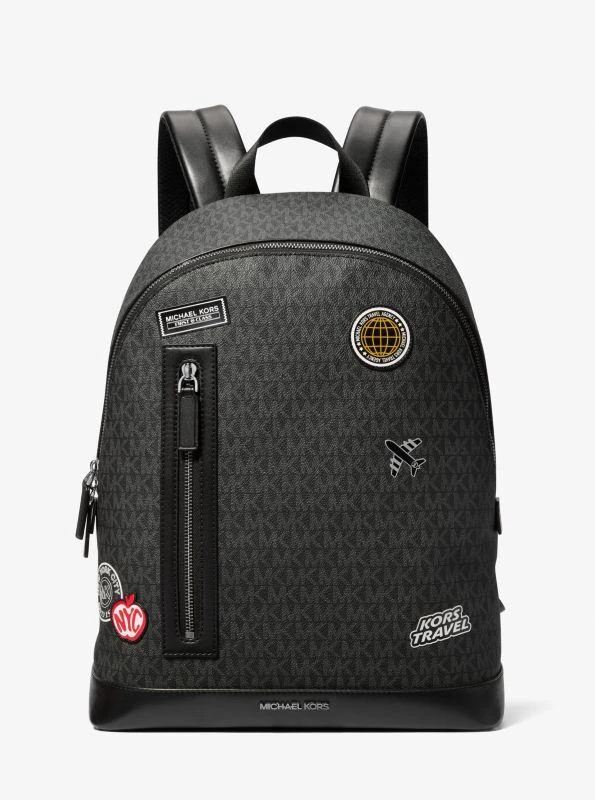 michael_kors Cooper Slim Embellished Signature Logo Commuter Backpack 1