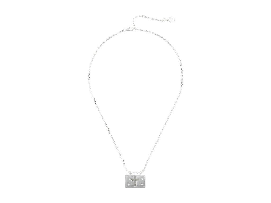 Alex and Ani Faith and Cross Flip Charm Adjustable Necklace