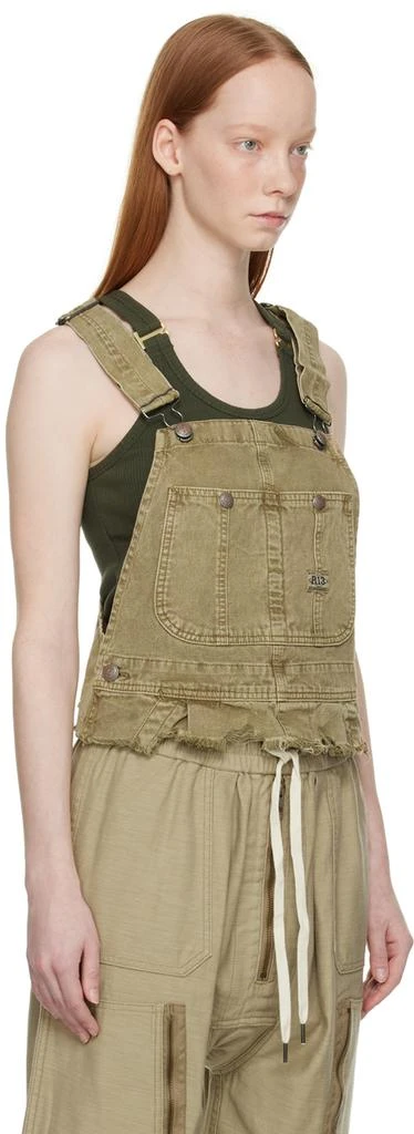 R13 Khaki Damon Denim Tank Top 2