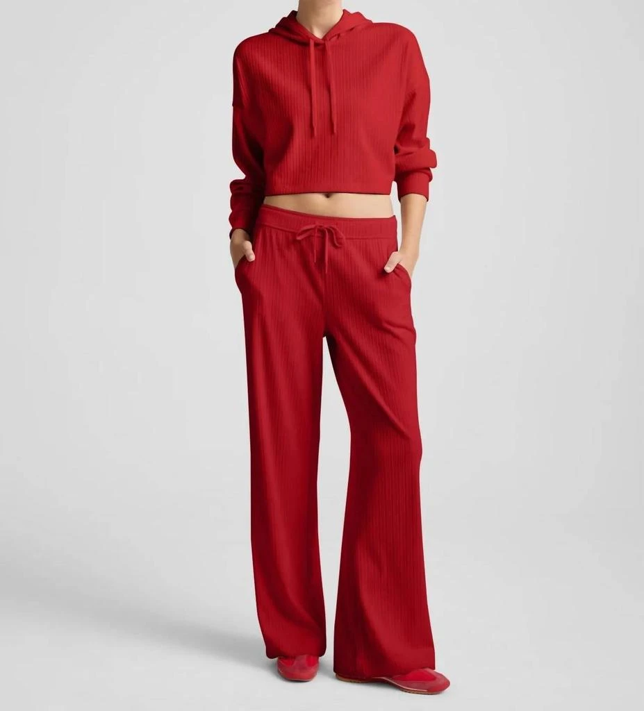 Beyond yoga Beyond Yoga - Breathe Easy Ribbed Wide Leg Pant 4