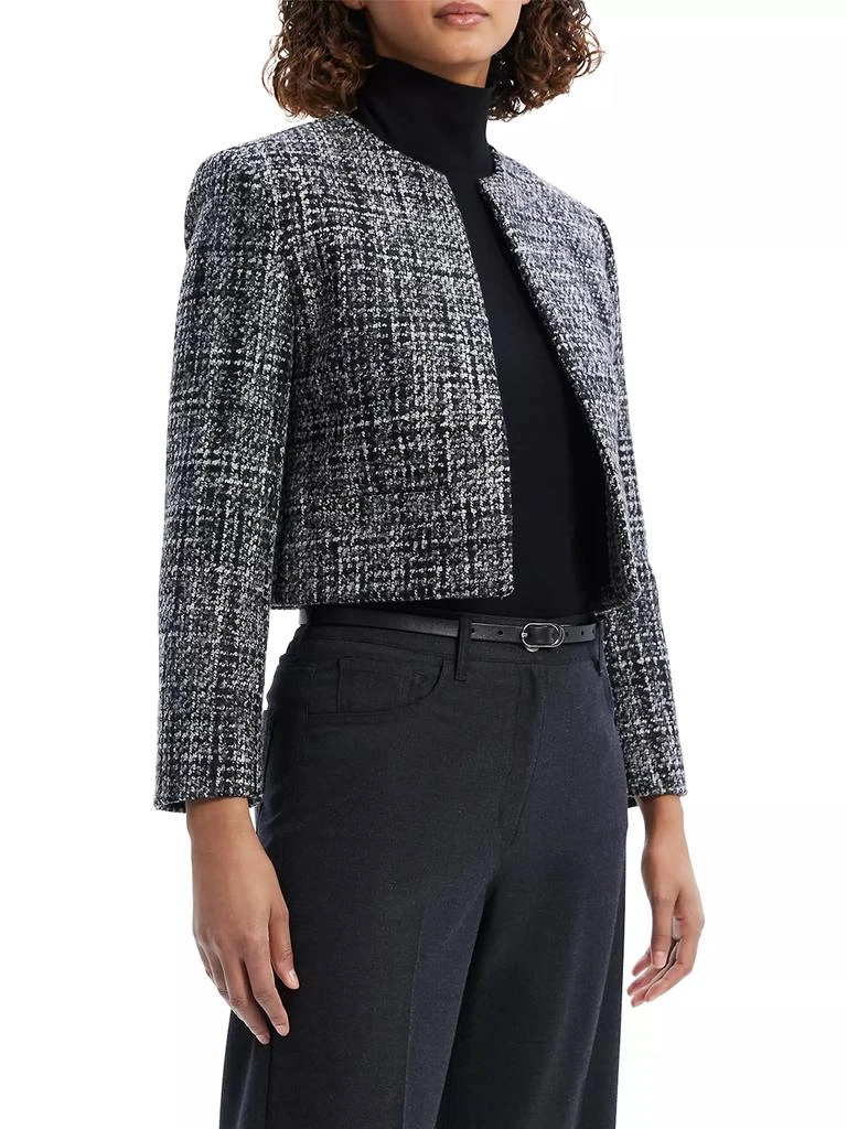 Theory Wool-Blend Tweed Crop Jacket 4