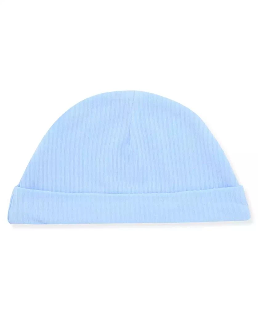 Max & Olivia Baby Boys 2-Piece Rib Footie and Hat Set 3