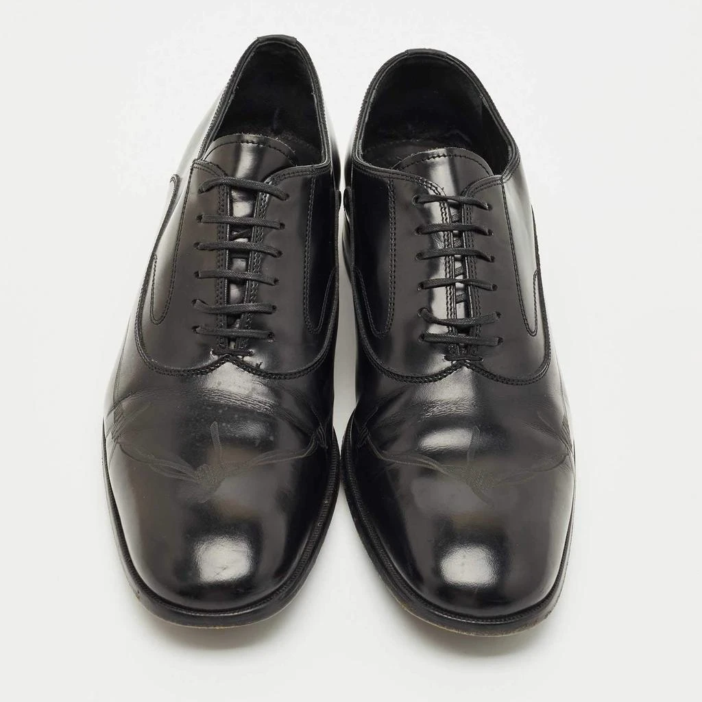 Alexander McQueen Black Leather Lace Oxford Size 43 – On 