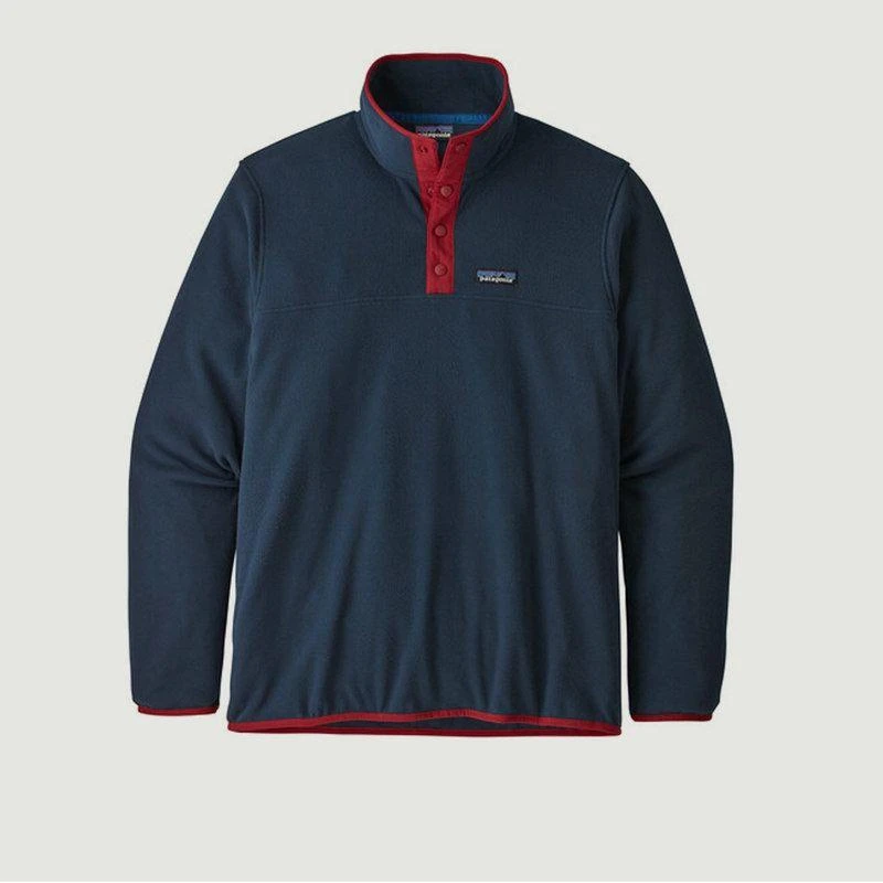 Patagonia Micro D Snap-T fleece sweatshirt New navy with classic red PATAGONIA 5