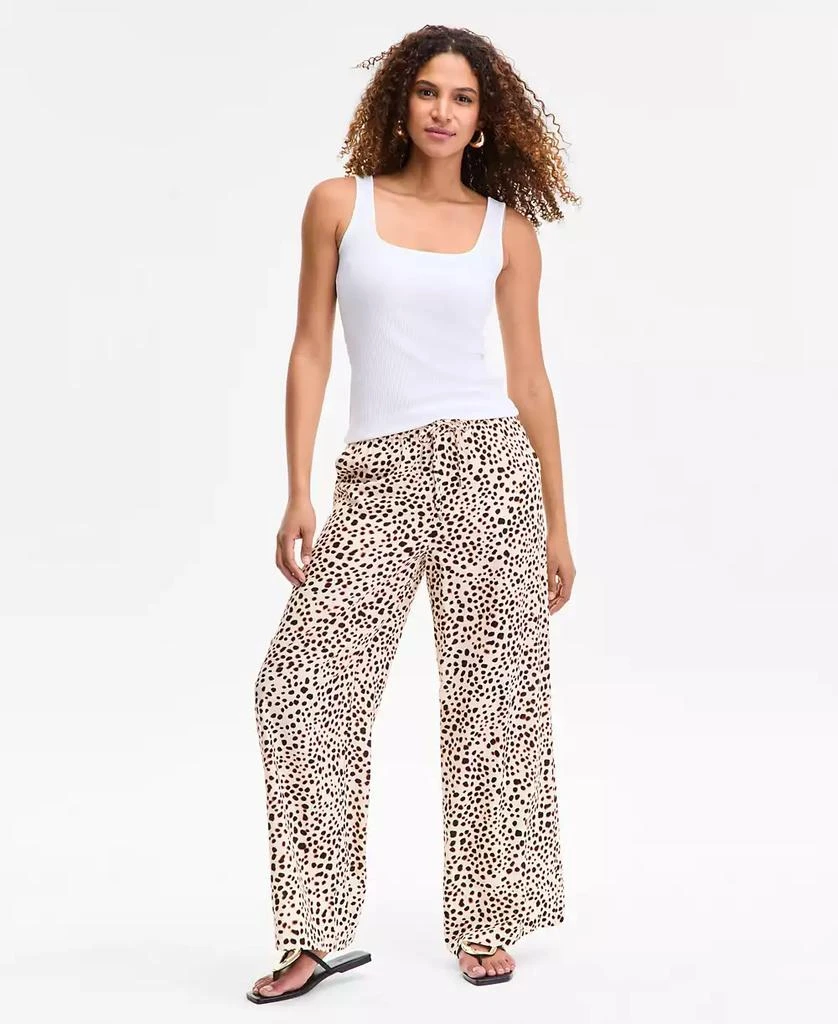 INC International Women's Printed Wide-Leg Pull-On Pants, Exclusively at Macy's 1