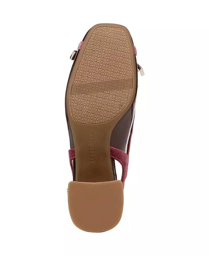 Sam and Libby Women's Giselle Block Heel Slingback Pumps 3