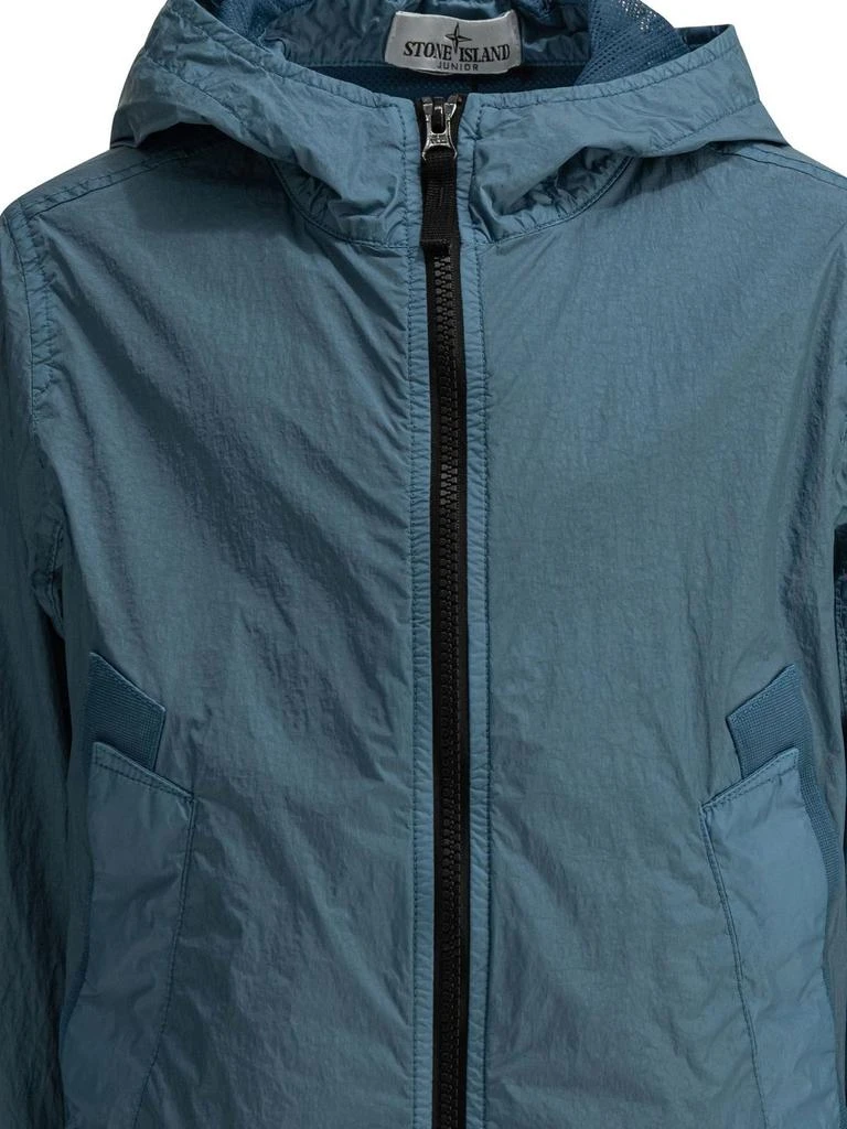 Stone Island Junior Stone Island Junior Zip-Up Hooded Jacket 3
