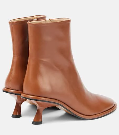 Souliers Martinez Meyer leather ankle boots 2
