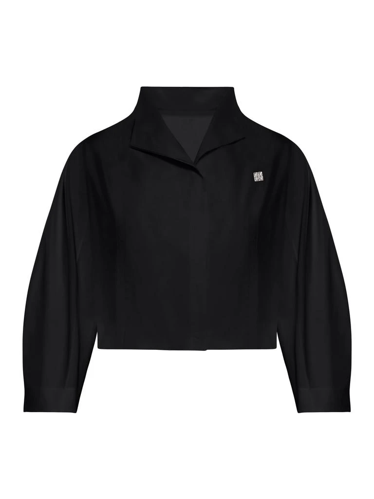 Givenchy Crop Shirt In Technical Fabric 1