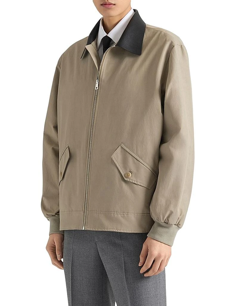 Givenchy Harrington Jacket in Cotton with Leather Details 4