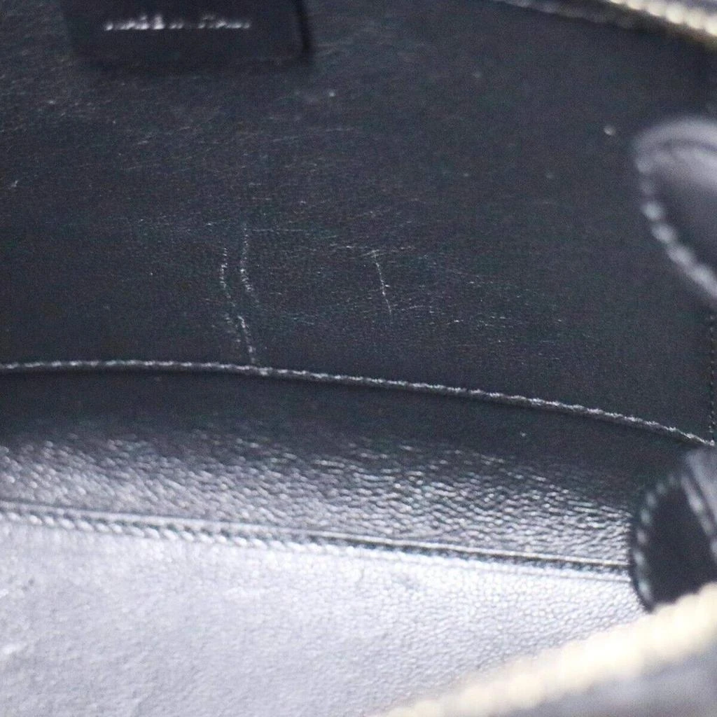 Celine Celine Black/White Wool and Leather Luggage Nano Tote Bag 4