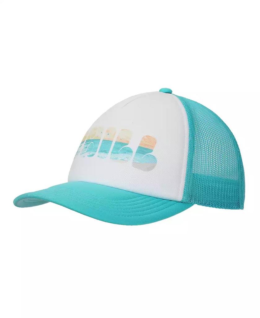 Generic Chill Beach Vibes White & Aqua Foam Trucker Hat