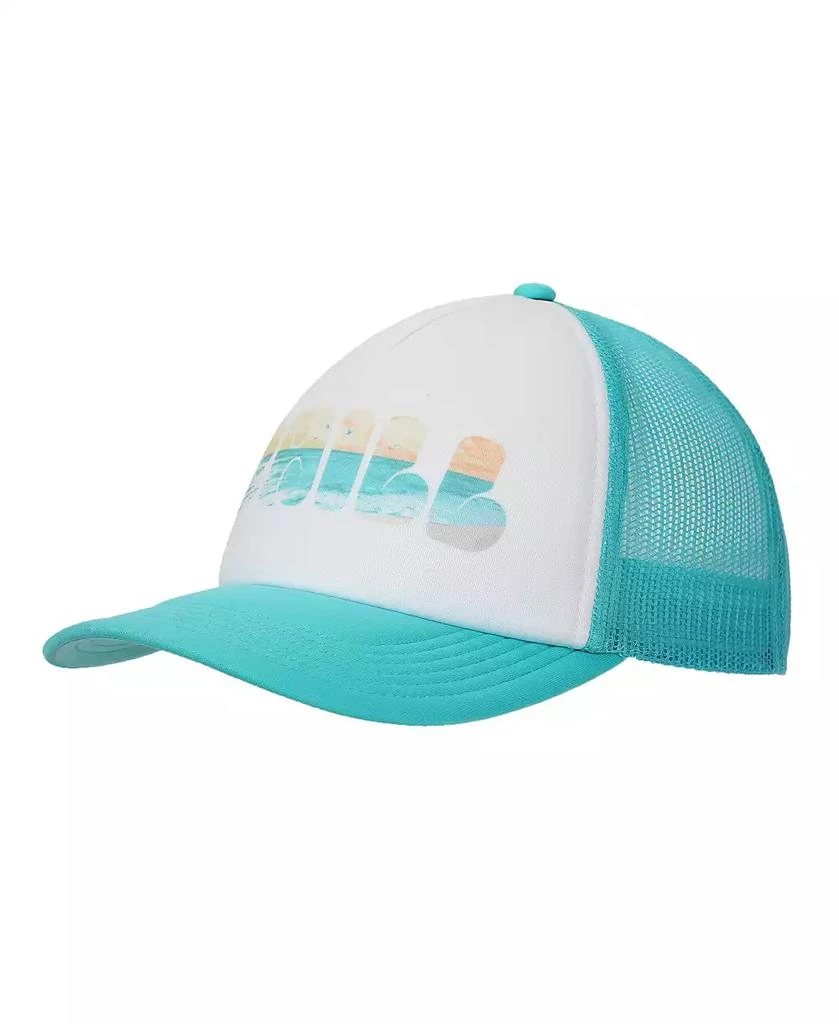 Generic Chill Beach Vibes White & Aqua Foam Trucker Hat 1