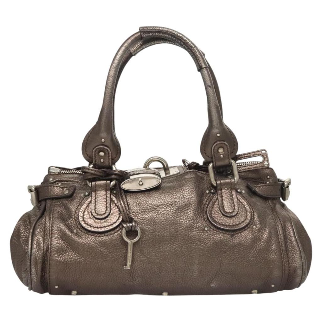 ブレスレット CHLOE SMALL BRACELET BAG IN GRANATE BUFFALO LEATHER Chloé Small Bracelet Bag In Granate Buffalo Leather - Tote