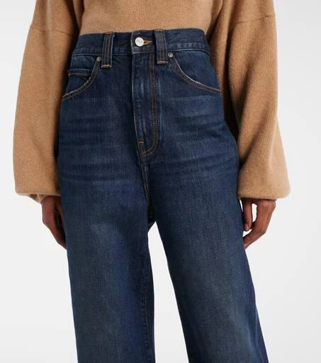 Khaite Bonnie high-rise wide-leg jeans 4