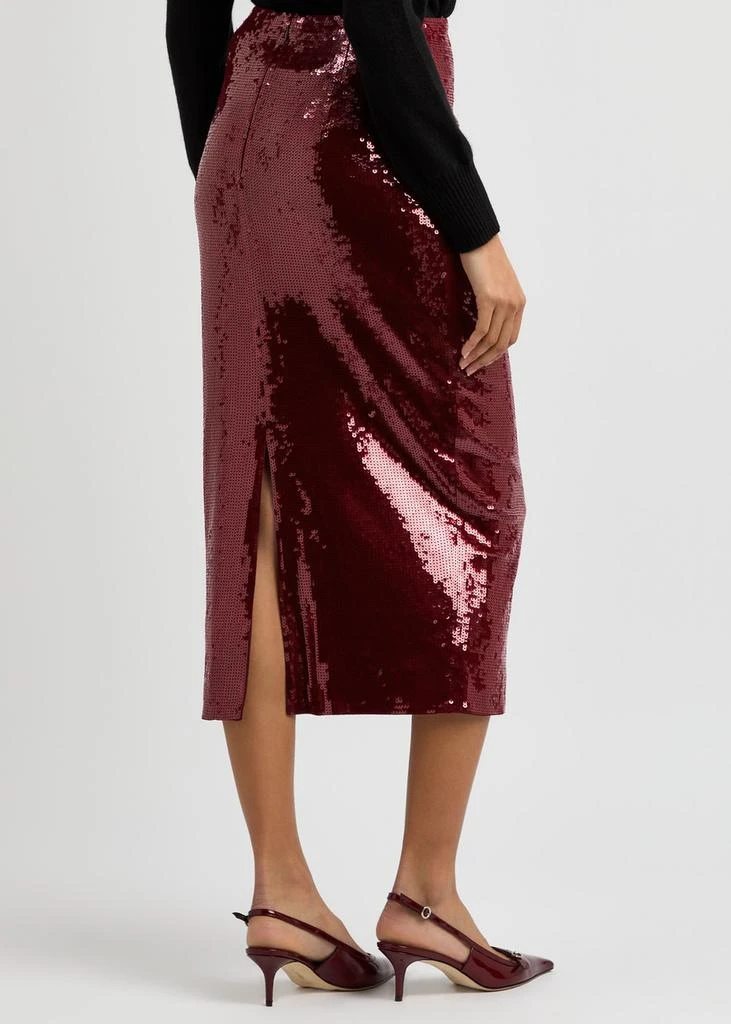 VERONICA BEARD Koa sequin-embellished midi skirt 3