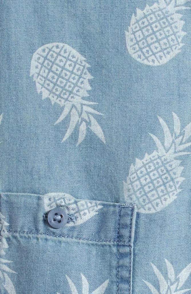 Tucker + Tate Print Cotton Denim Pocket Romper 2