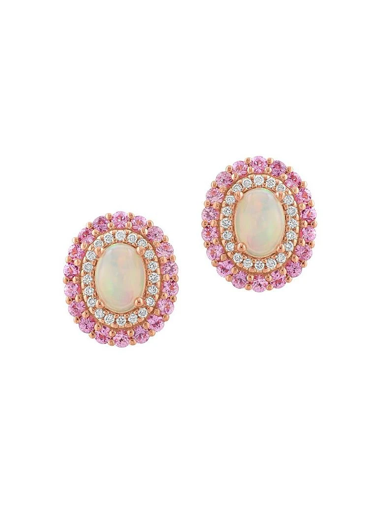 Saks Fifth Avenue Collection 14K Rose Gold
Multi-Gemstone Stud Earrings