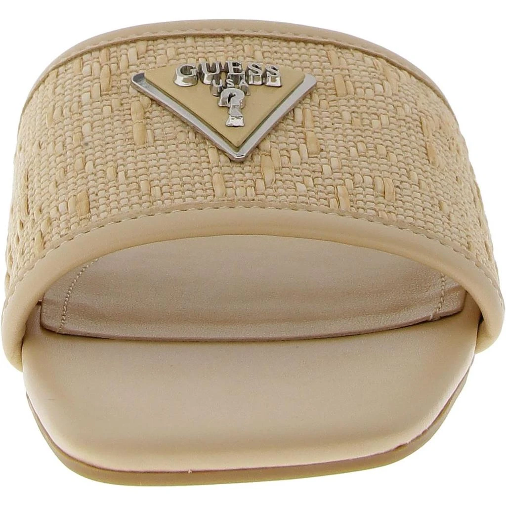 GUESS Tamsey Womens Faux Leather Slip On Slide Sandals 3