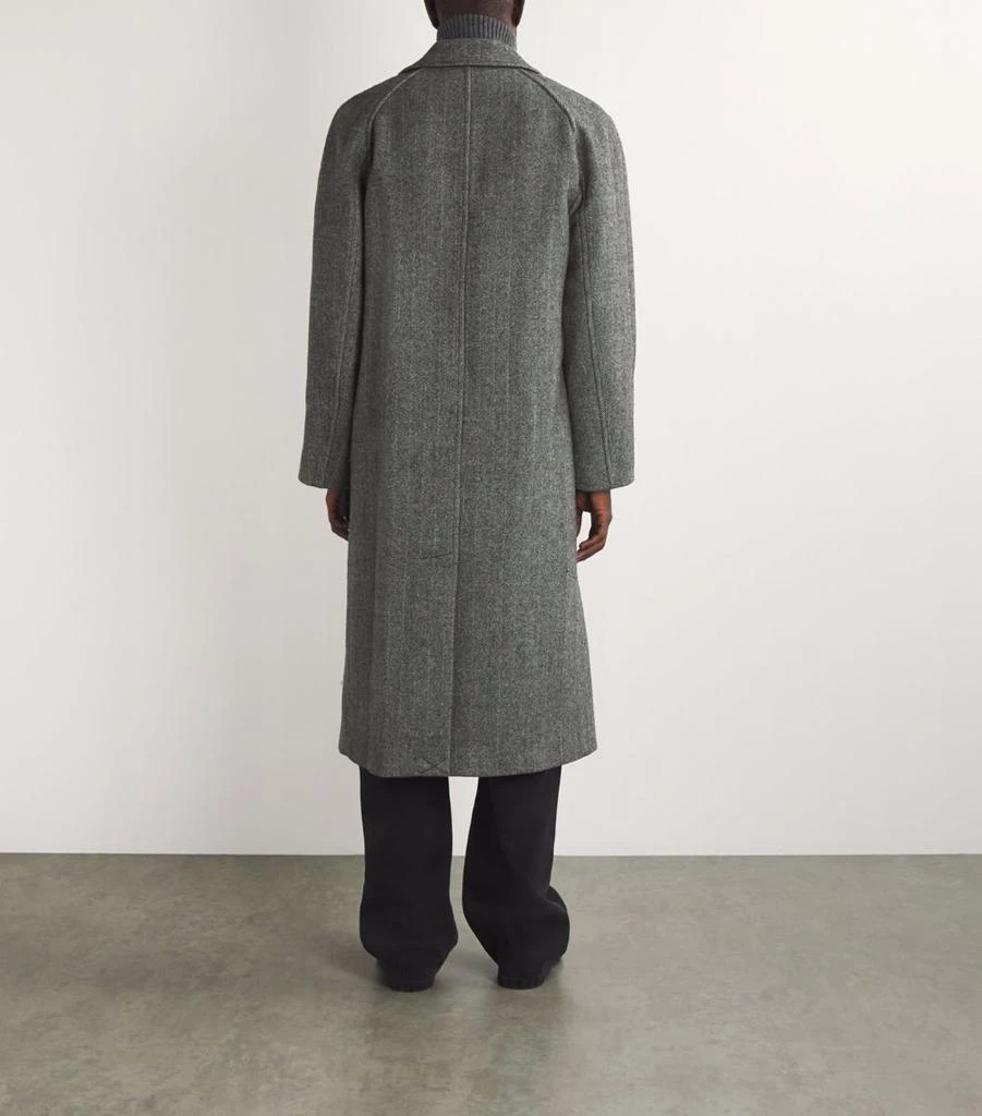 SIMKHAI Wool-Blend Herringbone Overcoat 4