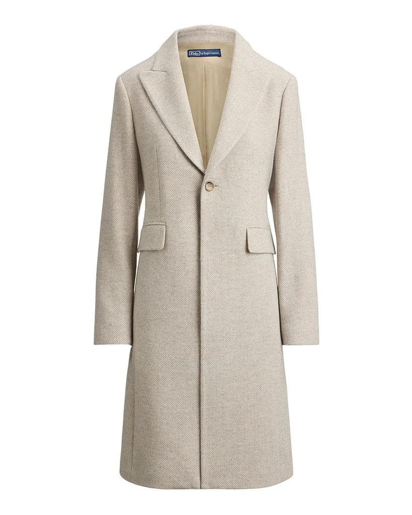 Ralph Lauren Wool Blend Herringbone Coat 5