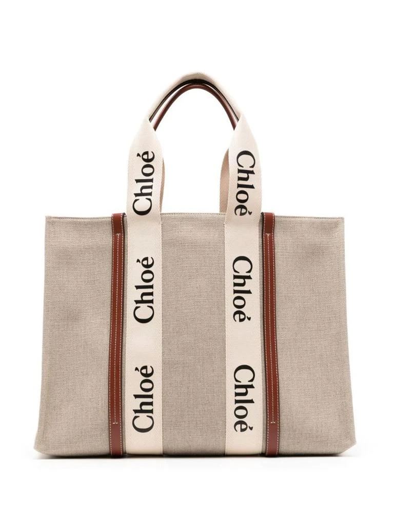 Chloé Chloé Woody Large Canvas Tote 1