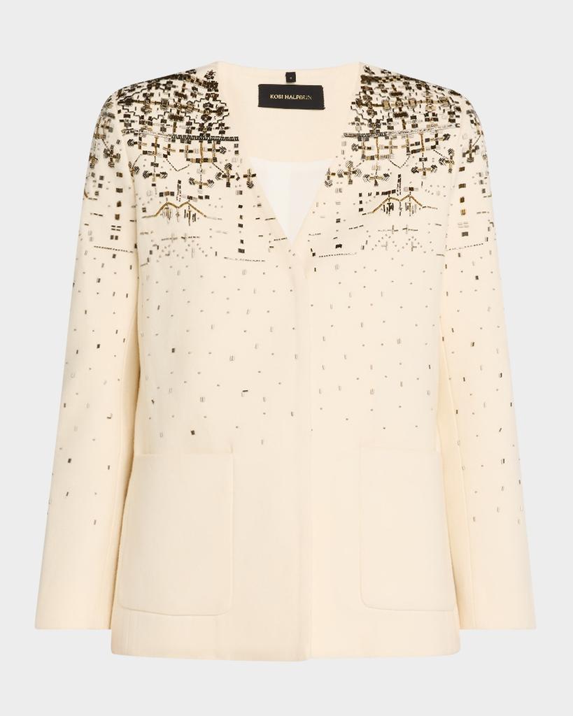 Kobi Halperin Brantley Beaded Wool Jacket