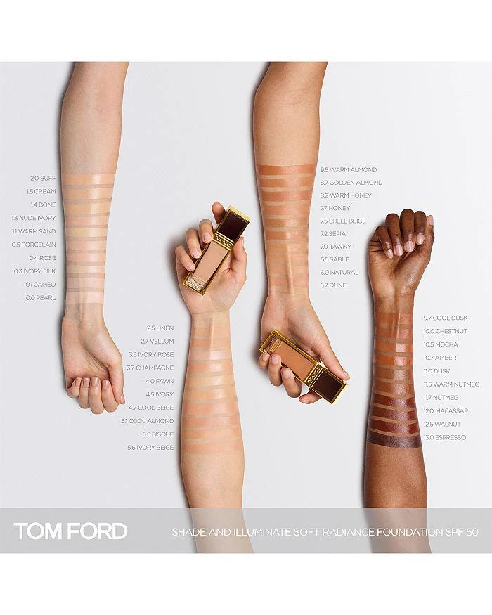 Tom Ford Shade & Illuminate Soft Radiance Foundation SPF 50 1 oz. 5