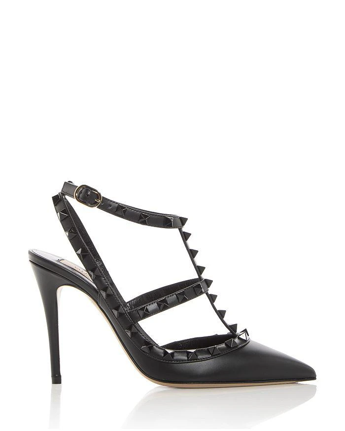 Valentino Women's Rockstud Cage Leather Pumps with Studs 3