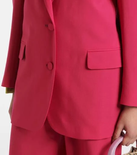 Dries Van Noten Oversized wool and mohair blazer 5