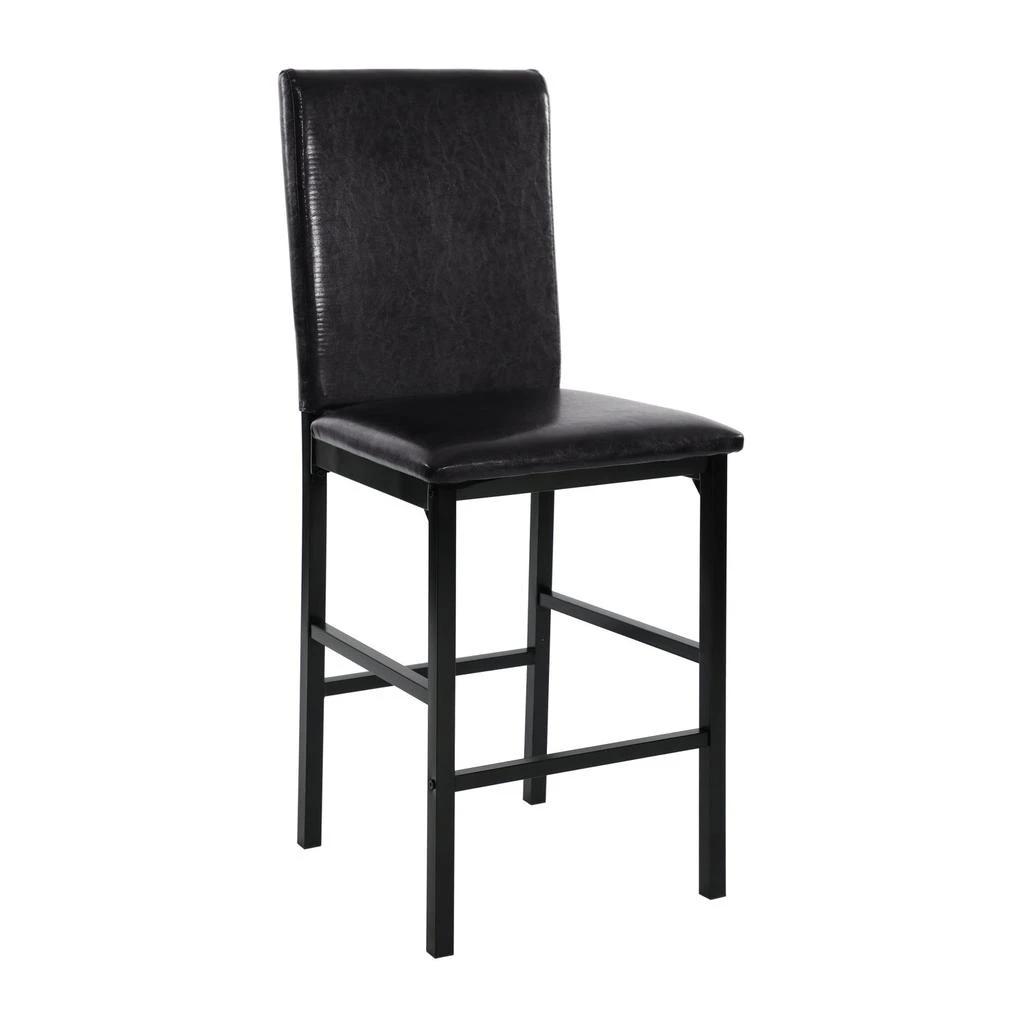 Streamdale Furniture Streamdale Black Metal Dining Set w/ Faux Marble
Counter Height Chairs 6